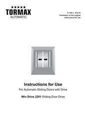 Tormax Automatic Win Drive 2201 Instructions For Use Manual