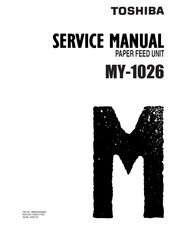 Toshiba MY-1026 Service Manual