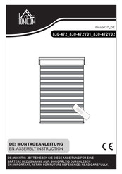 HOMCOM 830-472V02 Assembly Instruction Manual