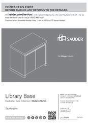 Sauder Manhattan Gate 429250 Manual