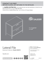 Sauder Briarbrook 430070 Manual