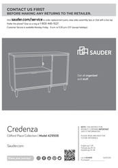 Sauder Clifford Place 429508 Manual