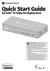 Sonnettech Echo 13 Quick Start Manual