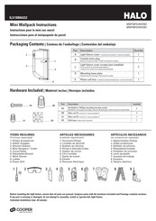 Cooper Lighting HALO MWP20FSUNVDBZ Instructions Manual