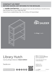 Sauder Cannery Bridge 429554 Manual