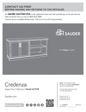 Sauder Aspen Post 427018 Manual