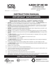 IOTA ILB2H CP07 Instruction Manual