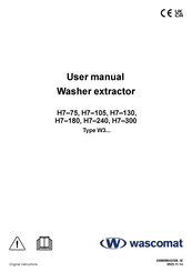 Wascomat H7-105 User Manual