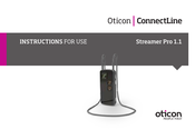 oticon Streamer Pro 1.1 Instructions For Use Manual