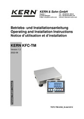 KERN TKFC-TM-A Operating And Installation Instructions