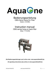 AquaOne CBG Series Instruction Manual