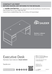 Sauder Manhattan Gate 429254 Manual