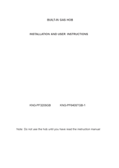 CORBERO KNG-PF640STGB-1 Installation And User Instructions Manual