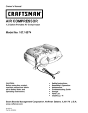 Craftsman 107.16574 Owner's Manual