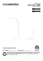 Style selections 17783-003 Manual