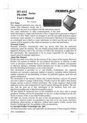 POSIFLEX HT-4312 Series User Manual