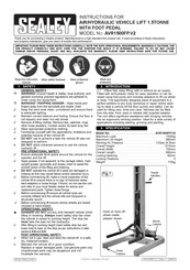 Sealey AVR1500FP.V2 Instructions