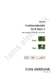 tams elektronik FD-R Basic.3 Manual