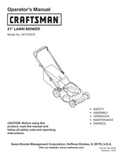 Craftsman 11A-A2BX799 Operator's Manual