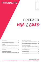 Frigidaire FFFH20F3WW0 Use & Care Manual