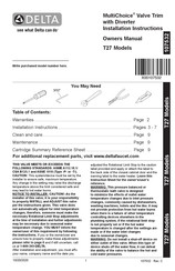 Delta MultiChoice T27943-SS-PR Installation Instructions Manual