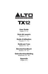 Alto Professional TX12 User Manual