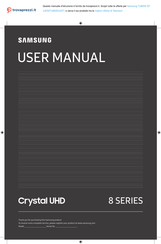 Samsung Crystal UHD UE50TU8500UXZT User Manual