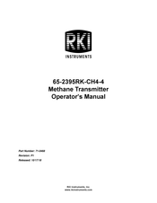 Rki Instruments 65-2395RK-CH4-4 Operator's Manual