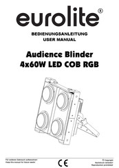 EuroLite Audience Blinder 4x60W LED COB RGB User Manual