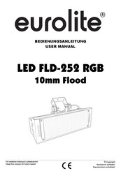 EuroLite LED FLD-252 RGB 10mm Flood User Manual