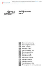 Ritter MultiSchneider Icaro 7 Operating Instructions Manual