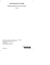 Kohler K-15850 Homeowner's Manual