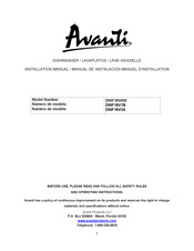 Avanti DWF18V0W Installation Manual