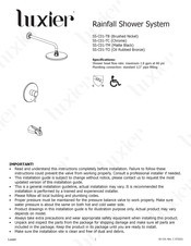 Luxier SS-C01-TB Installation Instructions Manual