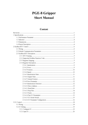 DH PGE-8 Short Manual