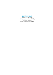 Boser BPF-3310-Z Manual