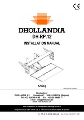 Dhollandia DH-RP.12 Installation Manual