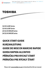 Toshiba 24 WA3B Series Quick Start Manual