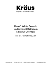 Kraus Elavo KCU-251 Installation Manual