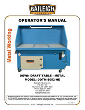 Baileigh Industrial DDTM-8052-HD Operator's Manual