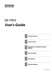 Epson DS-770 II User Manual