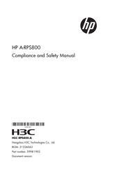 HP A-RPS800 Compliance And Safety Manual