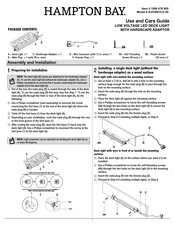 HAMPTON BAY KJC2601LX-04 Use And Care Manual