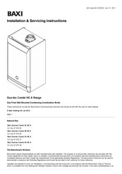 Baxi Duo-tec Combi 28 HE LPG Installation & Servicing Instructions Manual