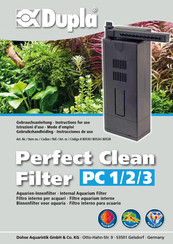 Dupla Perfect Clean PC 1 Instructions For Use Manual
