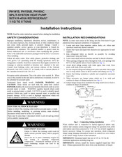 Carrier PH15NB Installation Instructions Manual