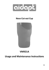 aidapt VM921A Usage And Maintenance Instructions