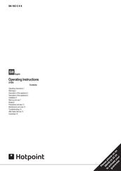 Hotpoint SH 103 C 0 X Operating Instructions Manual