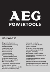 AEG DB 1500-2 XE Original Instructions Manual