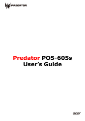 Predator PO5-605s User Manual